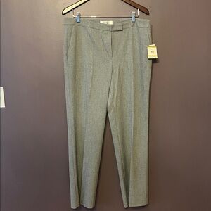 Kasper Size 14 Gray Dress Pants NWT